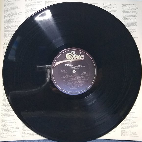 Michael Jackson Thriller 1982 Gatefold Vinyl record "G" - Picture 5 of 6